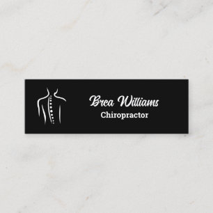 Chiropraktic Chiropractor-massagemanuell terapi Mini Visitkort