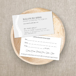 Chiropraktic Chiropractor Möte påminnelse Buss Visitkort