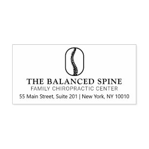 Chiropraktic Chiropractor Rubber Frimärke Stämpel