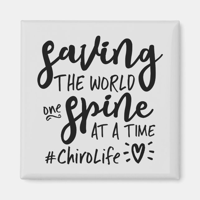 Chiropraktic Gift, Chiropractor Gift, Chiropraktic Magnet (Framsidan)