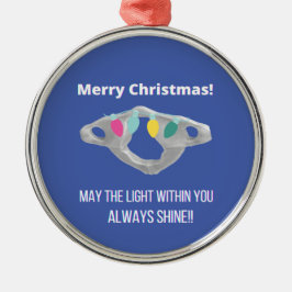 Chiropraktic God jul! Julgransprydnad Metall