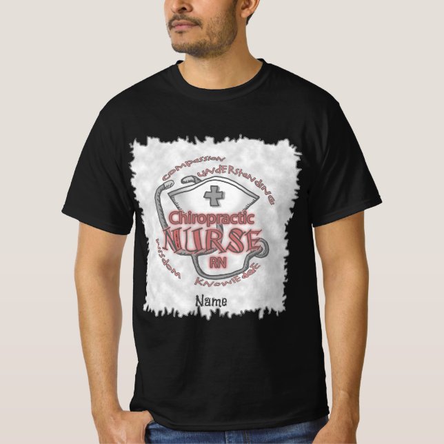 Chiropraktic Nurse T Shirt (Framsida)