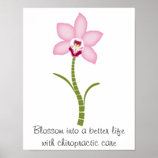 Chiropraktic Orchid Poster