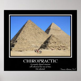 Chiropraktic Poster - Gizas Underbara pyramider