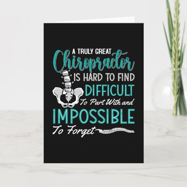 Chiropraktic Spine Truly Underbar Chiropractor Chi Kort (Framsida)