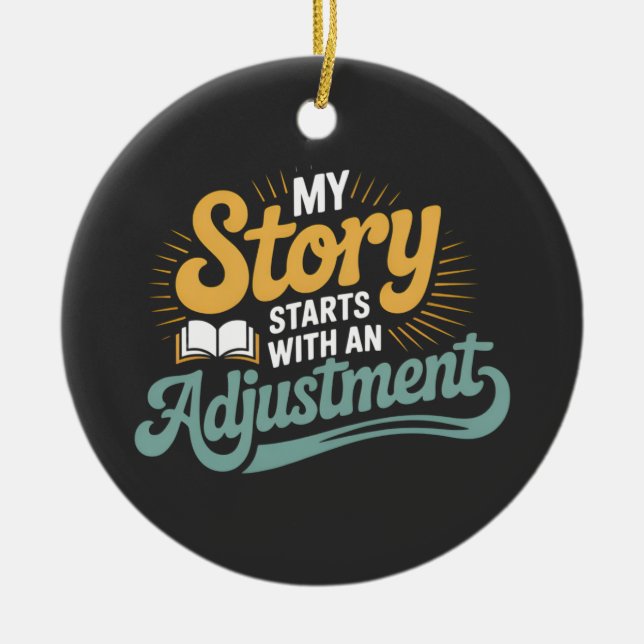 Chiropraktic Student Motivation Spine Quote Julgransprydnad Keramik (Framsidan)