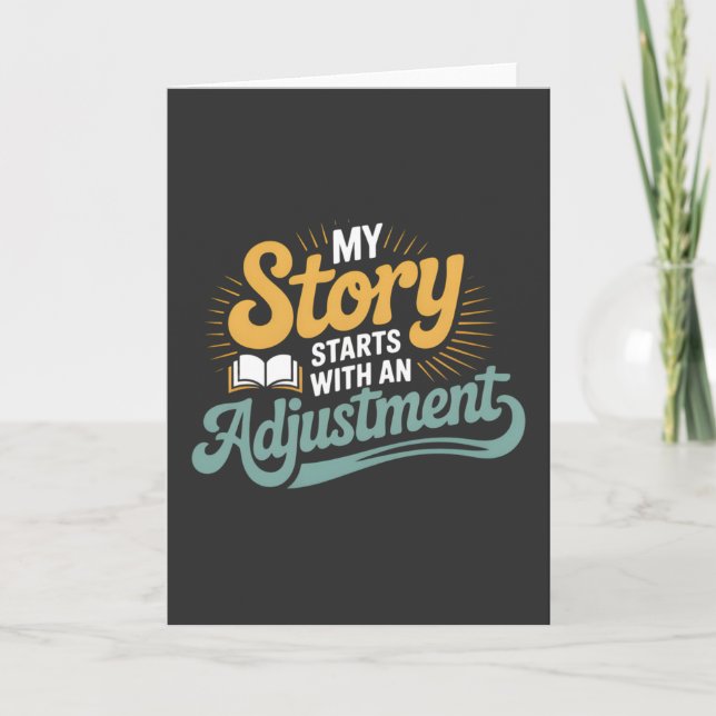 Chiropraktic Student Motivation Spine Quote Kort (Framsida)