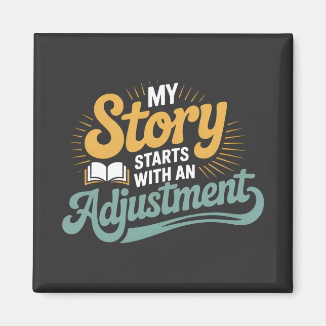 Chiropraktic Student Motivation Spine Quote Magnet (Framsidan)