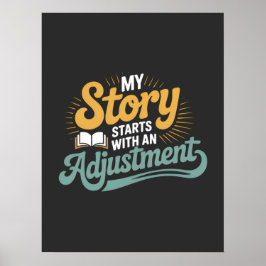 Chiropraktic Student Motivation Spine Quote Poster