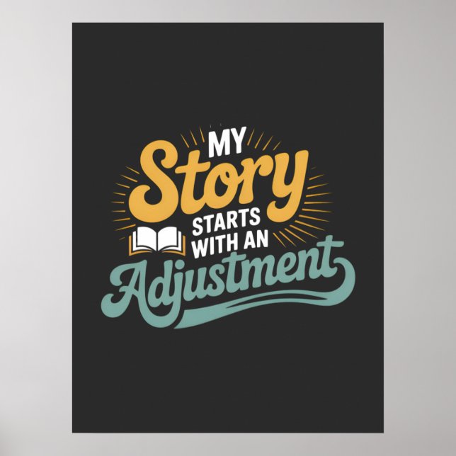 Chiropraktic Student Motivation Spine Quote Poster (Framsidan)