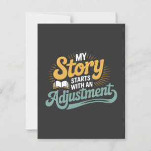 Chiropraktic Student Motivation Spine Quote Vykort