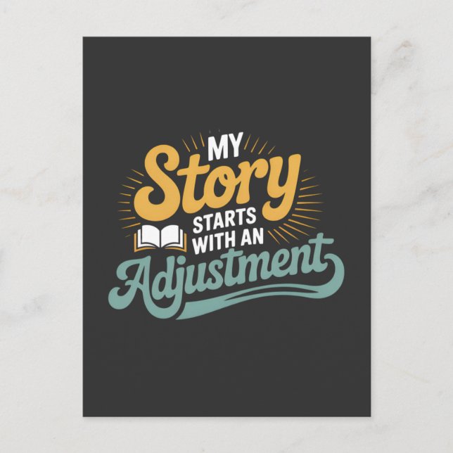 Chiropraktic Student Motivation Spine Quote Vykort (Framsida)