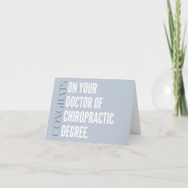 Chiropraktic Studenten Card, Chiropractor Kort