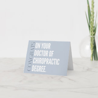 Chiropraktic Studenten Card, Chiropractor Kort