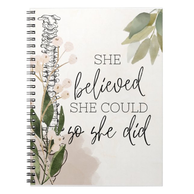 Chiropraktic Studenten Gift, Chiropraktic Anteckningsbok (Framsidan)