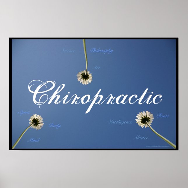 Chiropraktic Triune-utskrift Poster (Framsidan)