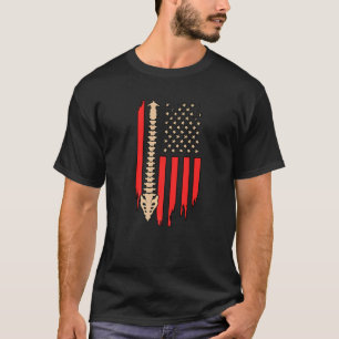 Chiropraktic USA flagga Chiropractor Spine Surgeon T Shirt