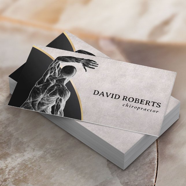 Chiropraktic Vintage- terapi Visitkort (Skapare uppladdad)