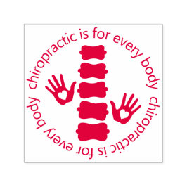 Chiropraktik är avsett för varje Logotyp av Händer Självfärgande Stämpel