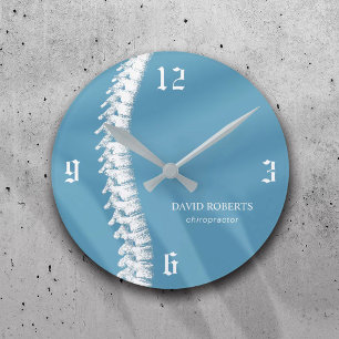 Chiropraktik Chiroprator Spineapist Blue Rund Klocka