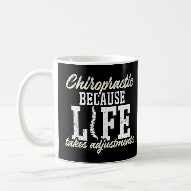 Chiropraktik eftersom livet anpassar sig - Chir Kaffemugg (Vänster)