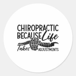 Chiropraktik för Life Spine Chiro Chiropractor Runt Klistermärke