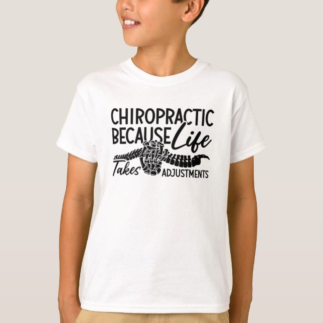 Chiropraktik för Life Spine Chiro Chiropractor T Shirt (Framsida)