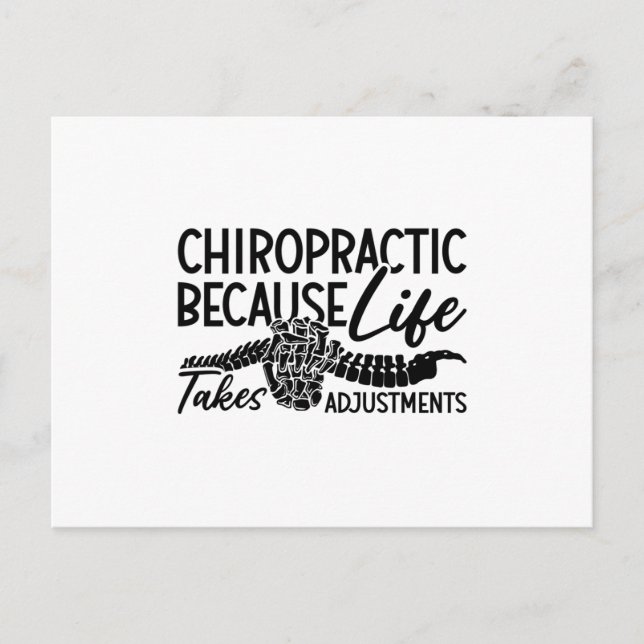 Chiropraktik för Life Spine Chiro Chiropractor Vykort (Framsida)