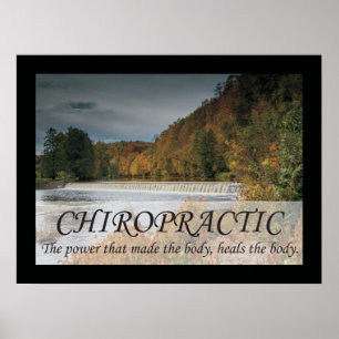 Chiropraktik Heals the body Quotes Ord Poster