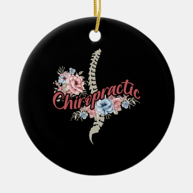 Chiropraktik Julgransprydnad Keramik (Framsidan)