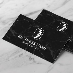 Chiropraktik Logotyp Chiropractor Modern marble Visitkort