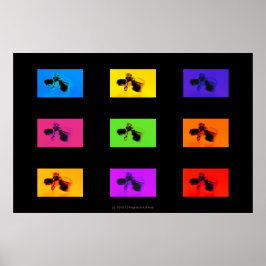 Chiropraktik Poster: Lumbar Vertebrae Funk Poster