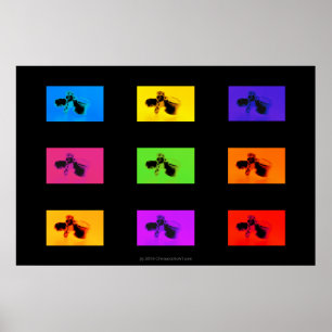 Chiropraktik Poster: Lumbar Vertebrae Funk Poster