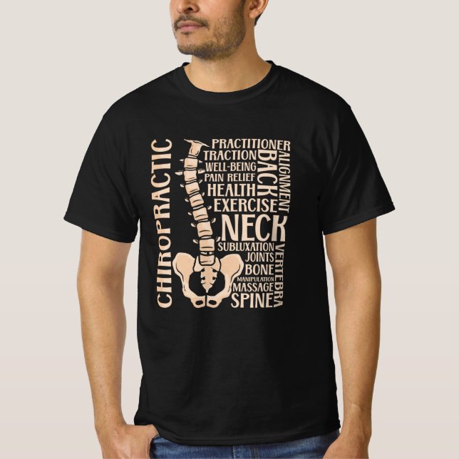 Chiropraktik Rapapist Chiroprator Chiro T Shirt (Framsida)