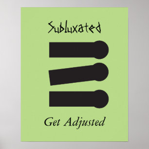 Chiropraktik Subluxated Spine Poster Anpassa