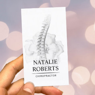 Chiropraktiker med frossbrytare visitkort