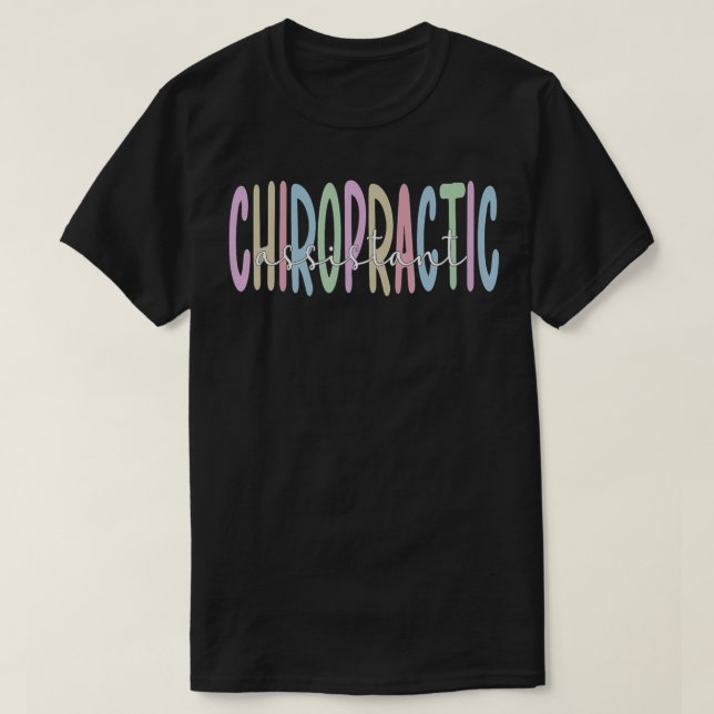 Chiropraktisk assistent Chiro Assistant T Shirt (Design framsida)