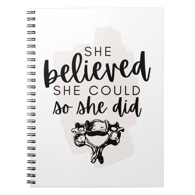 Chiropraktisk bärbar dator, Chiropraktic Student,  Anteckningsbok (Framsidan)