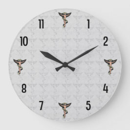 Chiropraktisk Emblem Wall Clock Stor Klocka