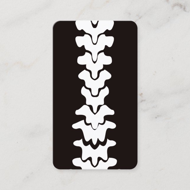 Chiropraktisk manuell terapi visitkort (Framsida)