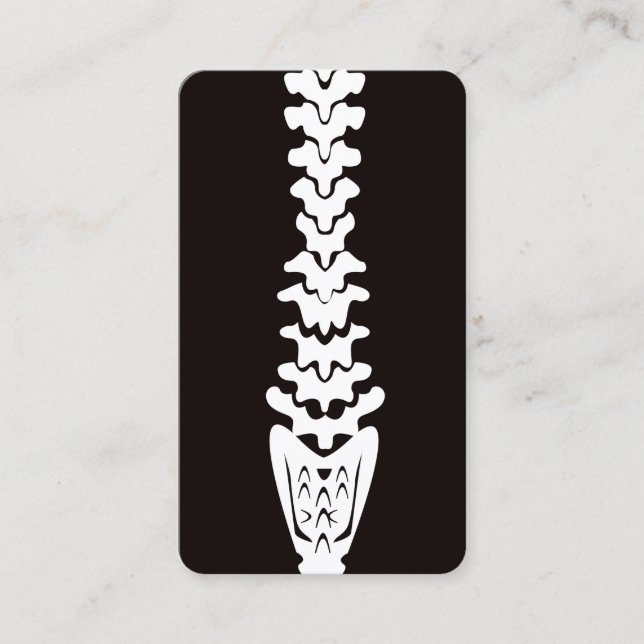 Chiropraktisk manuell terapi visitkort (Framsida)