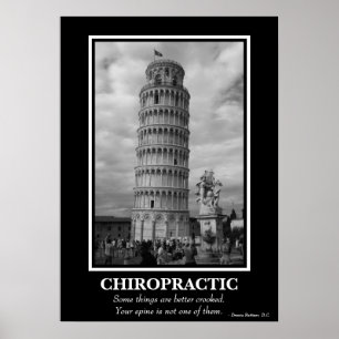 Chiropraktisk Poster - Leende Torn i Pisa