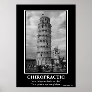 Chiropraktisk Poster - Leende Torn i Pisa