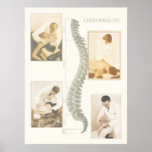 Chiropraktisk ryggmärgsjustering Poster