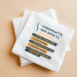 Chiropraktiska biverkningar Funny Chiroprator Gag Pappersservett<br><div class="desc">Chiropraktor Napkins för din favoritbenjustering. På blöjorna står det "Chiropraktiska biverkningar kan inkludera ...  färre huvudvärk,  mindre Stressande,  förbättrad ställning,  viloläge,  starkare immunfunktion..". Perfektens gåva till en födelsedag och underbar när som helst på året</div>