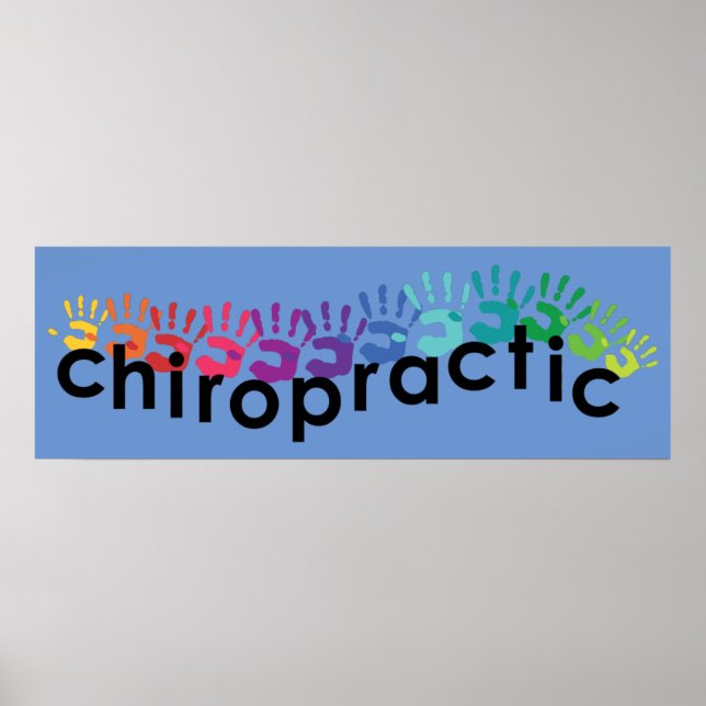 Chiropraktiska handutskrifter Poster 36 x 12 (Framsidan)