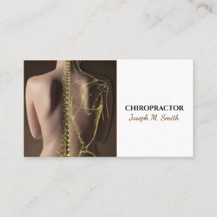 Chiropraktor, Chiropraktik, Affärskort för häls Visitkort