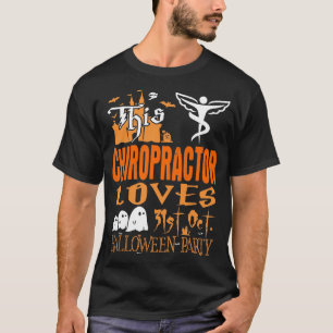 Chiropraktor Kärlek 31a okt Halloween fest T Shirt