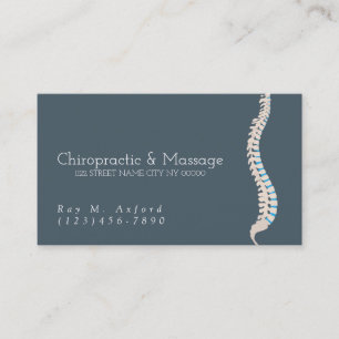 Chiropraktor och massage-Affärskort Visitkort
