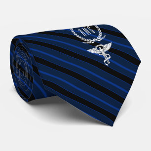Chiropraktor Professionell Monogram Blue Faux Guld Slips